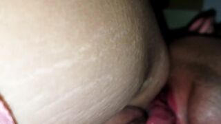 Licking girl's asshole