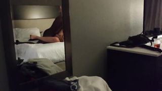 Cuckold - Girl with BBC in Hotel, husband films 2