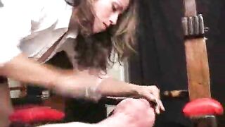 Mistress Aie foot worship ballbust