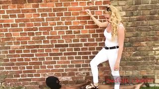 ballbusting trampling cock