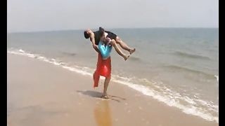 Asian Supergirl lift and carry