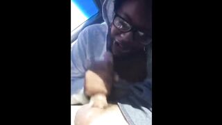 Black girl suck her white boyfriend in car 2