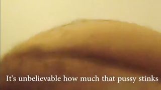 Fat Hairy Stinking Unwashed Smegma Muschi