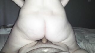 Girl cums riding big sleeve 3