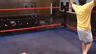 Lieutenant lyndsay beats male recruit