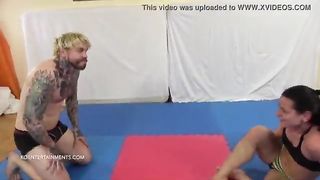 Aisa vs Mr  Dean Mixed Wrestling