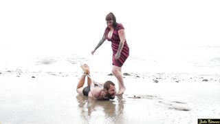 Beach blanket bondage