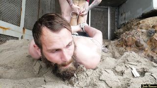 Beach blanket bondage