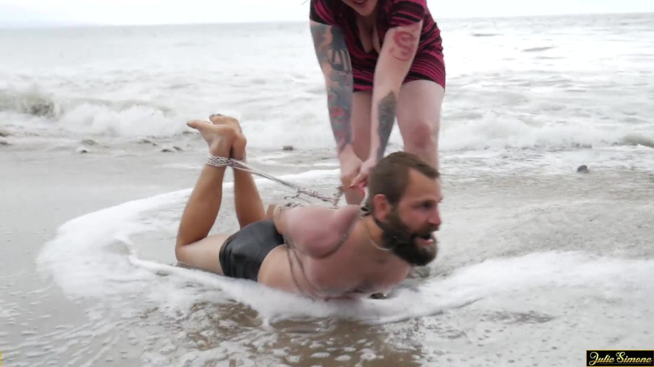 Beach blanket bondage