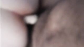 Footlong dildo in my girl's ass