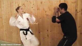 k lenka karate beatdown